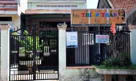 Cơ sở mầm non tư thục Thiên Thần đóng cửa sau khi xảy ra sự cố bé trai 3 tuổi tử vong. Ảnh: Minh Hoàng.