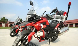 Dàn môtô đặc chủng của cảnh sát chữa cháy Việt Nam