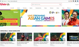 Vidio thông báo livestream Asiad 2018 và một số người dùng Việt đã theo dõi được vài trận đầu.