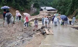 Nơi phát hiện thi thể vị Phó Bí thư xã (Ảnh: CTV)