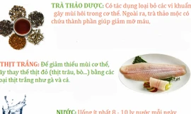 7 thực phẩm giúp giảm mùi hôi cơ thể