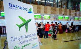 Chuyến bay Xanh đầu tiên của Bamboo Airways với chặng bay từ Hà Nội đến Quy Nhơn được khai thác vào ngày 5/6 