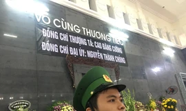 Truy điệu 2 chiến sỹ biên phòng bị lũ cuốn