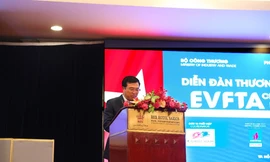 Thứ trưởng Bộ Công Thương – Hoàng Quốc Vượng phát biểu khai mạc Diễn đàn