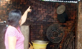 Vị trí phát hiện ông Công chết trong tư thế treo cổ. Ảnh: Chế Bắc