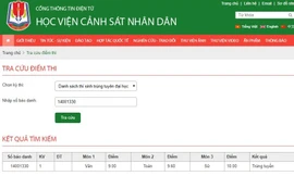 Thông báo kết quả trúng tuyển Học viện Cảnh sát nhân dân năm 2018 đối với nữ sinh Trần Ngọc Diệp, quê Sơn La.