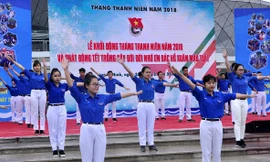 Trung ương Đoàn tổ chức Lễ khởi động Tháng Thanh niên 2018 ngày 25/02, tại Quảng Ninh. Ảnh Đông Hà