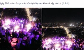 Hình ảnh cầu hôn của Z.A cũng được cô nàng cập nhật cùng dòng trạng thái khoe của trá hình. 