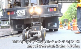 Robot thám hiểm cống ngầm ở Sài Gòn