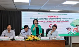 Họp báo công bố triển khai chương trình "Sữa học đường" trên địa bàn TP.Hồ Chí Minh với chủ đề "Chung tay vì một Việt Nam vươn cao".