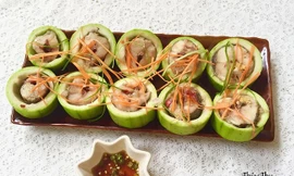 Cá lóc hấp bầu, đậu hũ sốt tôm cho bữa cơm chiều ngon miệng