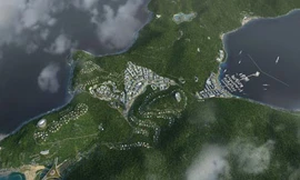 Phối cảnh tổng thể dự án Vịnh Vũng Rô.