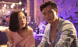 Hà Việt Dũng và Trang Cherry trong 'Ngược chiều nước mắt'.