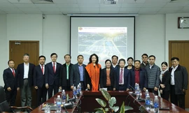 Chủ tịch Tập đoàn Nam Cường - Bà Lê Thị Thúy Ngà cùng ban Lãnh đạo tiếp đón đoàn Tổng Kiểm toán Nhà nước và Tổng Kiểm toán Lào