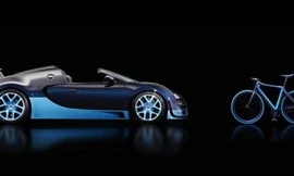 Chiếc PG Bugatti Bike với 95% vật liệu được làm từ sợi carbon.