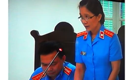 Đại diện Viện kiểm sát giữ nguyên các nội dung truy tố Nguyễn Đức Kiên và đồng phạm. Ảnh: Bảo Thắng