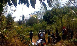 Khu vực phát hiện thi thể nạn nhân