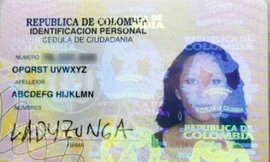 Chứng minh thư với cái tên dài ngoằng của cô Abcdefg. Ảnh: Express