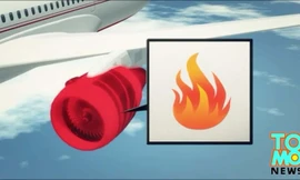 Boeing 777 hạ cánh khẩn cấp vì động cơ bốc cháy