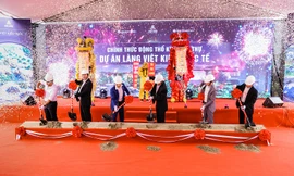 Việt Anh JSC động thổ xây khu biệt thự dự án Làng Việt kiều quốc tế ở Hải Phòng