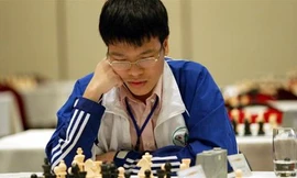 Lê Quang Liêm có chiến thắng đầu tay giải Millionaire Chess 2014 tại Mỹ. Ảnh: Vietnamchess.