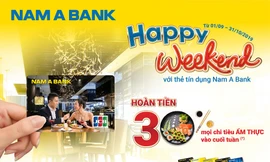 Ăn uống thả ga, hoàn tiền cực đã đến 30% cùng thẻ tín dụng Nam A Bank