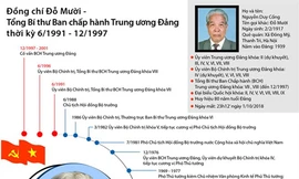 Quá trình công tác của nguyên Tổng Bí thư Đỗ Mười