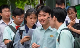 Theo phân luồng trường nghề chủ yếu đào tạo học sinh sau THCS nhưng học sinh sau lớp 9 hiện nay không tha thiết trường nghề Ảnh: TẤN THẠNH