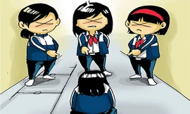 Trẻ bị bắt nạt ở trường thường có tâm lý sợ hãi. Ảnh minh họa.