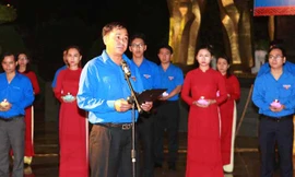 Anh Y Nhuân Byă phát biểu tại lễ dâng hương