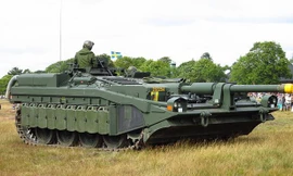 Mục kích xe tăng không tháp pháo kỳ lạ của Thụy Điển