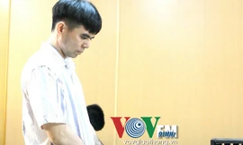 Bị cáo Hải tại phiên tòa.