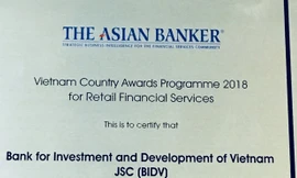 BIDV trở thành ngân hàng bán lẻ tốt nhất Việt Nam 4 năm liên tiếp 