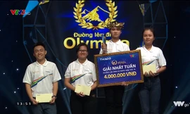 Từ trái qua: Tuấn Minh, Cát Tường, Quang Nhật và Vân Anh. Ảnh chụp màn hình.