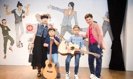 Gia đình hạnh phúc của Xuân Bắc.