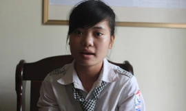 Em Đoàn Thị Nga là học sinh duy nhất của Trường THPT Thái Lão (Hưng Nguyên) đăng kí Lịch sử là môn thi tốt nghiệp tự chọn.