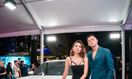 Thanh Hằng, Trọng Hiếu tham dự buổi ra mắt dòng xe thuần điện Porsche Taycan