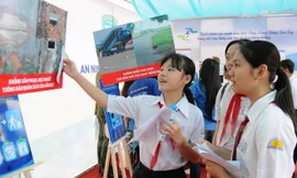 Học sinh Thành phố Hồ Chí Minh. (Ảnh: An Hiếu/Vietnam Plus).