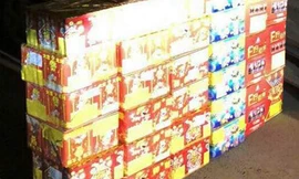 Pháo Trung Quốc bị ngăn chặn ở biên giới Lạng Sơn *ảnh: M.Anh