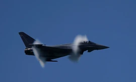 Chiến đấu cơ Eurofighter Typhoon EF2000 của Tây Ban Nha. Ảnh: Jon Nazca/Reuters