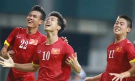 Công Phượng và các đồng đội ở HA.GL sẽ là nòng cốt ở SEA Games 2017?. Ảnh: Vnexpress