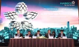 Ban lãnh đạo HABECO tại buổi công bố bộ nhận diện thương hiệu mới