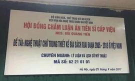 Luận án tiến sĩ 'nghệ thuật chữ trong thiết kế bìa sách': Rất lạ, khó ứng dụng thực tế?