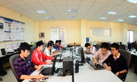 Sinh viên Viện Công nghệ thông tin và Truyền thông (ĐH Bách khoa HN) trong một tiết học (Ảnh: ĐHBK HN)