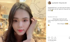 Bạn gái cầu thủ chúc mừng đội tuyển Việt Nam vào tứ kết Asian Cup