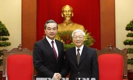 Tổng Bí thư tiếp Ủy viên Quốc vụ, Bộ trưởng Ngoại giao Trung Quốc