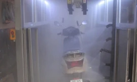 Máy rửa xe tự động 'made in Việt Nam'