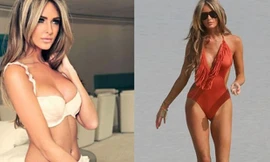 Vẻ gợi cảm của bà xã ngôi sao bị M.U ruồng bỏ