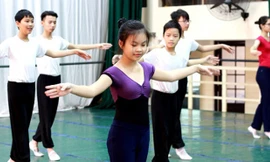 Có những lớp ở trường Múa, 100% học sinh không đến từ Hà Nội. Ảnh: Thanh Tâm