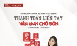 Chương trình khuyến mại 'Thanh toán liền tay – Vận may chờ đón' của Agribank